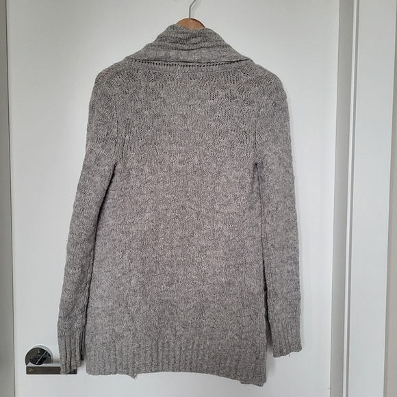 Aritzia Talula  Greenpoint Open Front Pocket Knit Cashmere Lambswool Cardigan - Picture 14 of 16